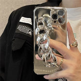 Black Phone Case With Chain On The Side - Show Gadgets